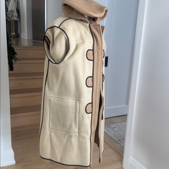 Vintage Gloverall Original Camel Wool Duffle Hooded Toggle Coat US 18 L/XL - Picture 14 of 15